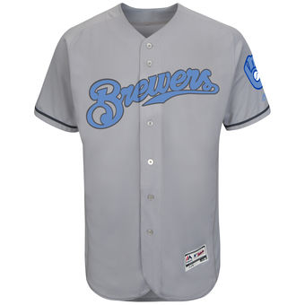 Men's Milwaukee Brewers Flex Base Custom Jersey MLBC0139